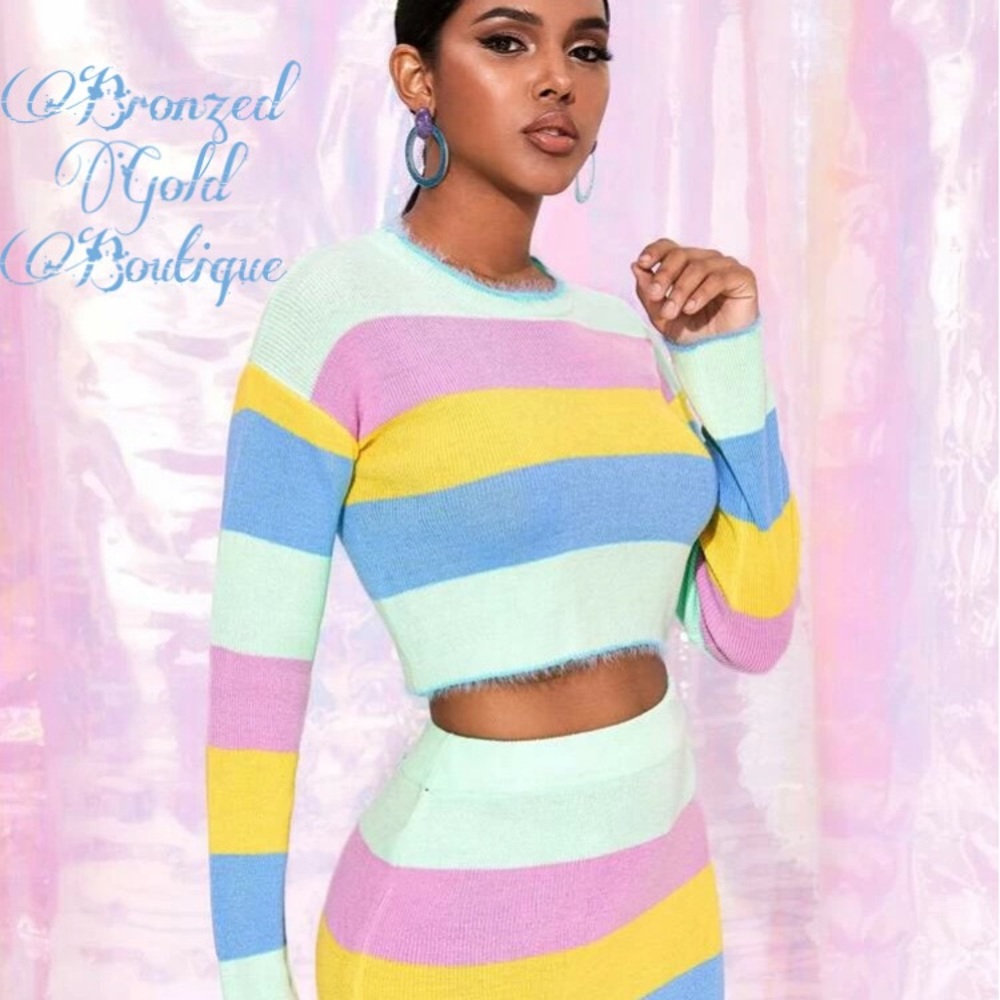 💙 ColorBlock Skirt Set 💙 - Picture 5 of 8